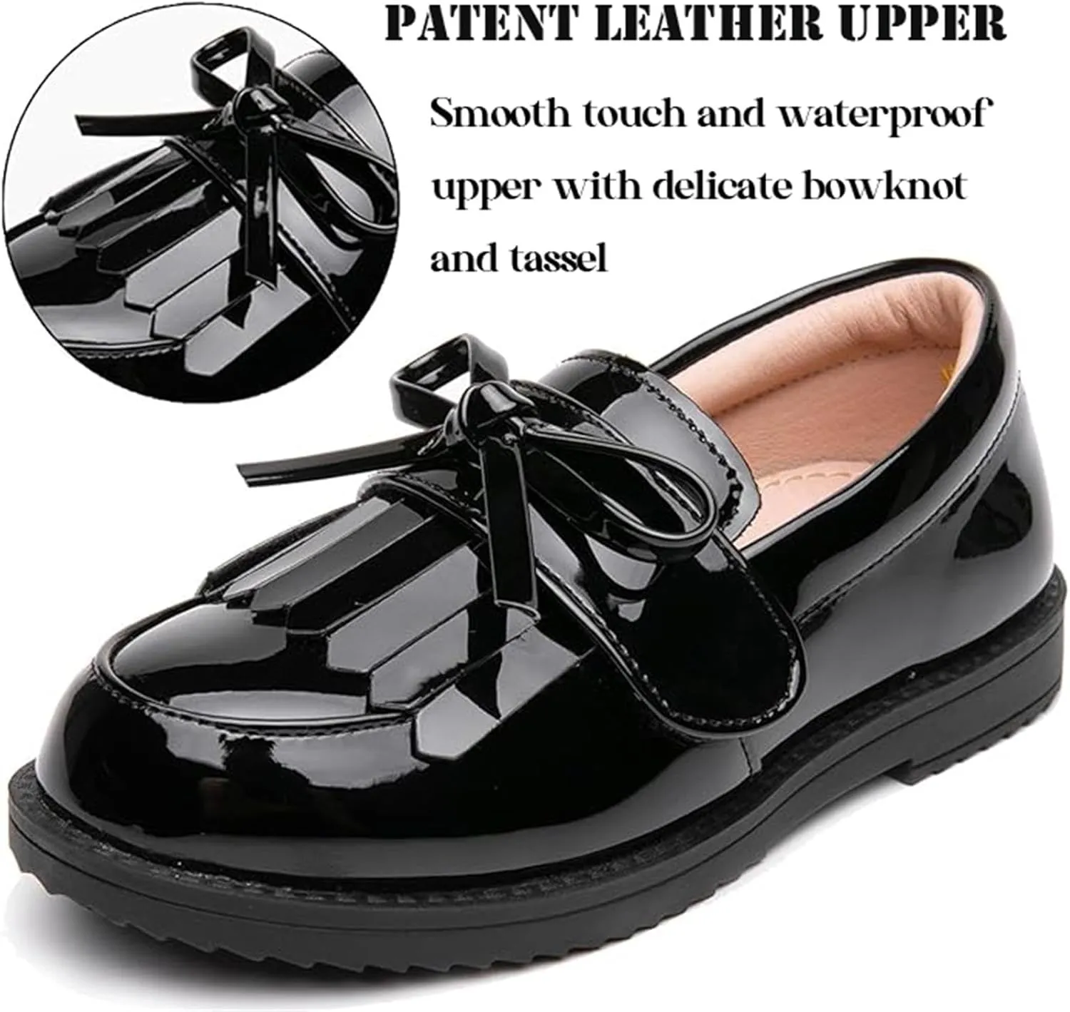 Girl's British Style School Uniform Shoes Princess Performance Oxford Shoes