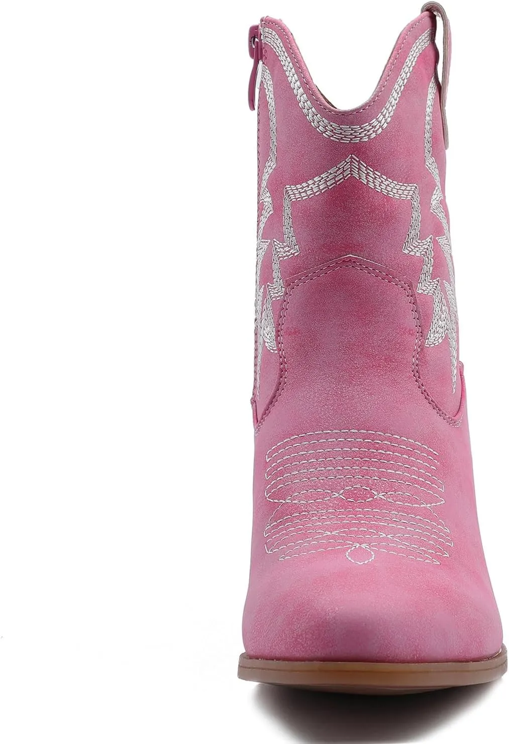 GLOBALWIN Women's Mid Calf The Western Cowboy Boots Fashion Cowgirl Boots For Women Low Heel