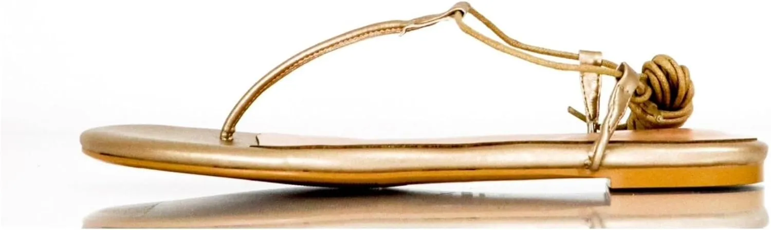 Gold Gladiator Sandals for Women – Size 12 – Lace-Up Rope Straps, Foam Sole, Summer Vacation Sandals, Extended Sizes 10-14
