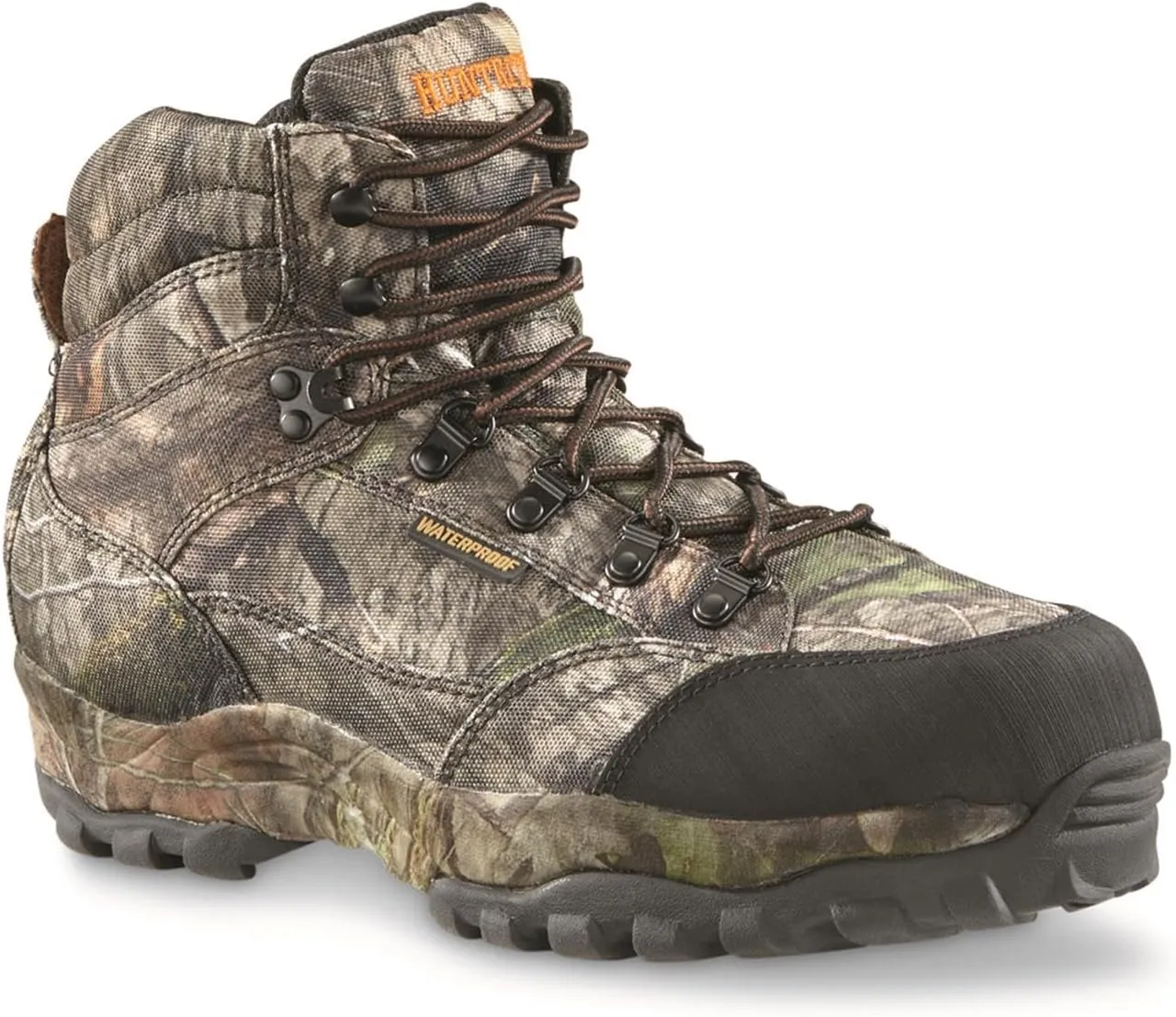 Guidelight 6" Waterproof Hunting Boots for Men, Hiking, Climbing, Trekking Lace-Up Shoes with Thick Rubber Sole