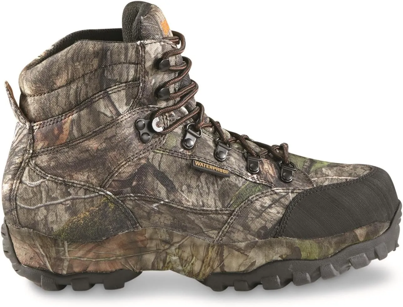 Guidelight 6" Waterproof Hunting Boots for Men, Hiking, Climbing, Trekking Lace-Up Shoes with Thick Rubber Sole