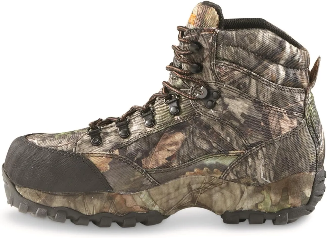 Guidelight 6" Waterproof Hunting Boots for Men, Hiking, Climbing, Trekking Lace-Up Shoes with Thick Rubber Sole