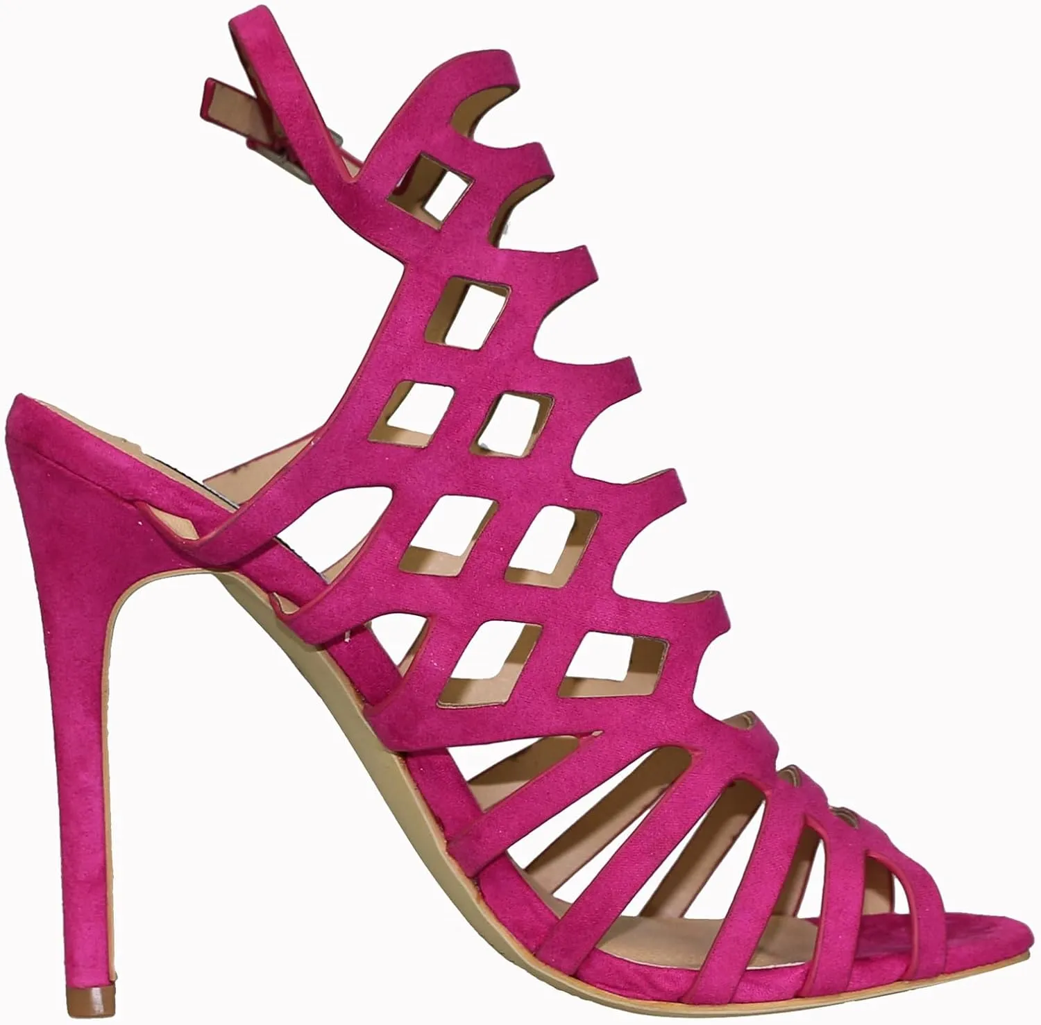 Hanfike Sexy Slingback High Heels Open Toe Evening Prom Formal Party Dressy Sandals