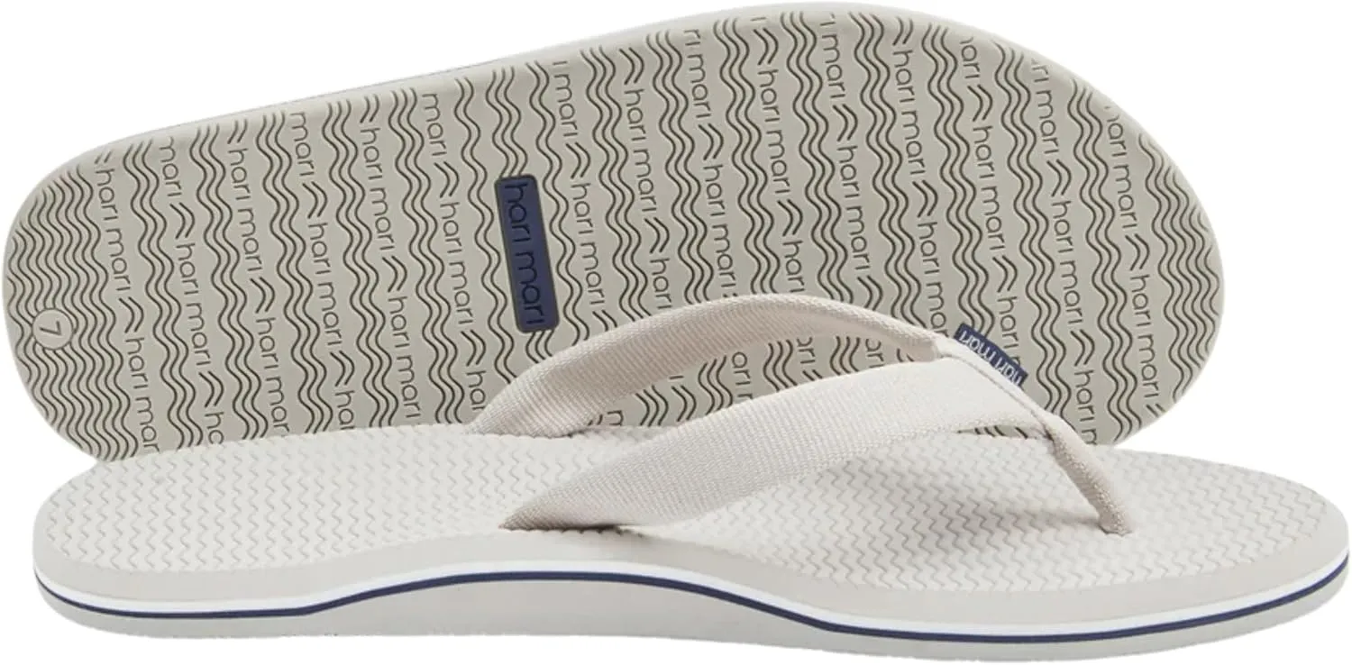 Hari Mari- Dunes- Women's Waterproof Boat Safe Colorful Rubber Flip Flops- No Break Ins, Firm Arch Support, Antimicrobial, and Floats in Water