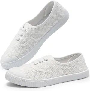 Harvest Land Womens Canvas Low Top Sneakers Slip on Shoes for Women Fashion Walking Sneakers