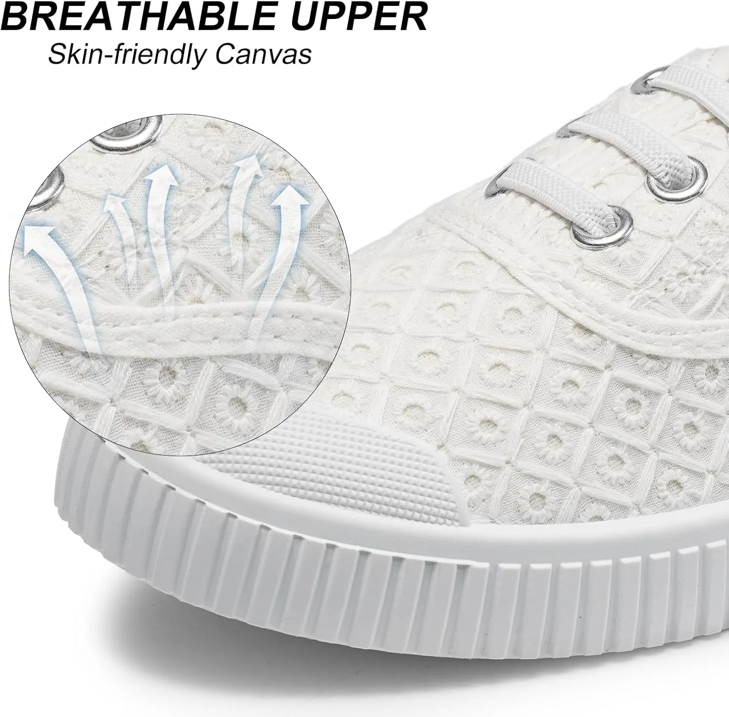 Harvest Land Womens Canvas Low Top Sneakers Slip on Shoes for Women Fashion Walking Sneakers