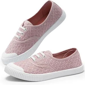 Harvest Land Womens Canvas Low Top Sneakers Slip on Shoes for Women Fashion Walking Sneakers