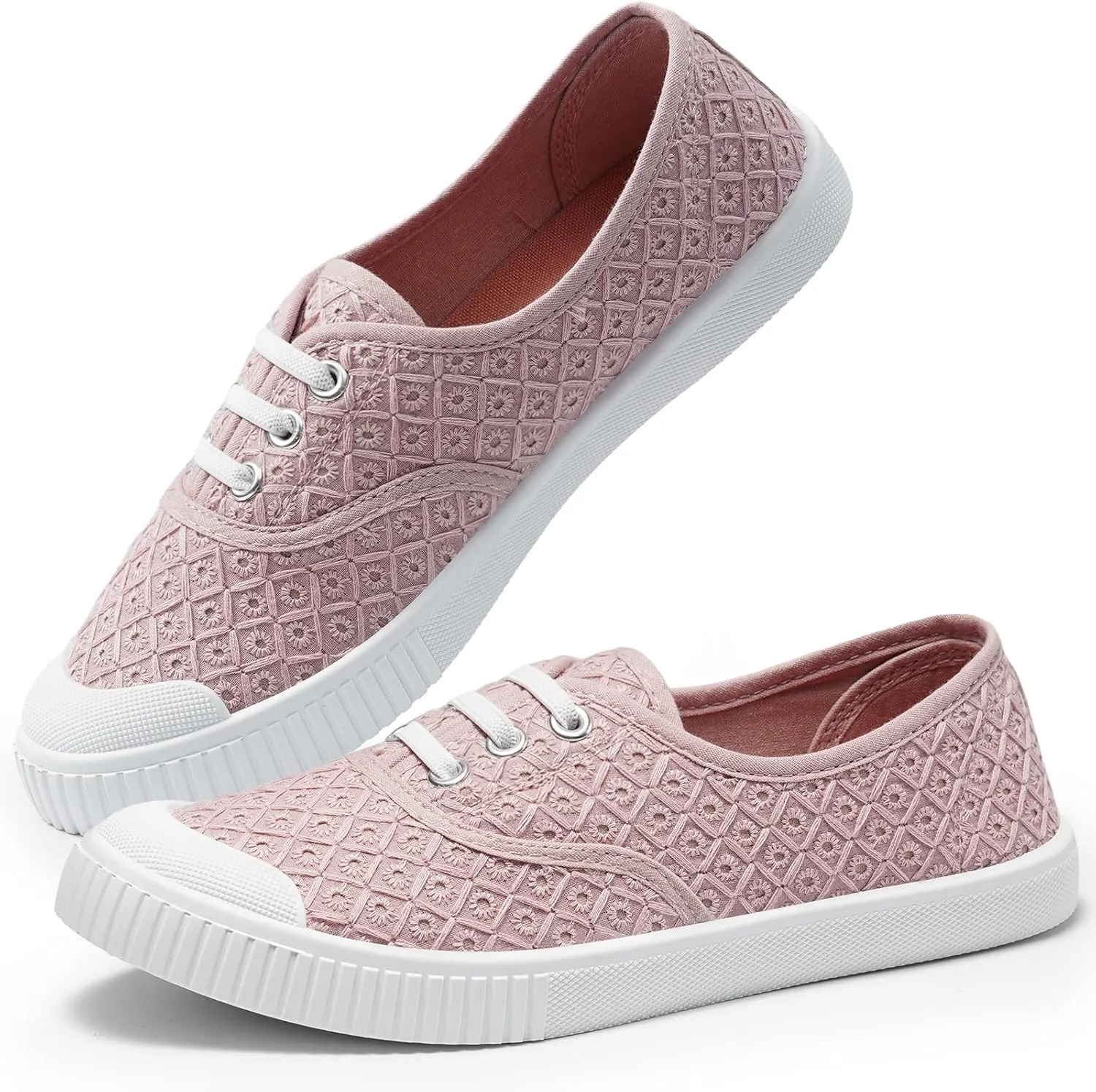 Harvest Land Womens Canvas Low Top Sneakers Slip on Shoes for Women Fashion Walking Sneakers