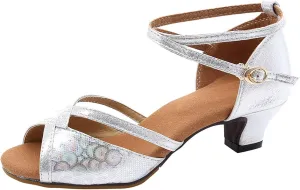 Heels for Women Open Toe Black Prom Heels Practice Ballroom Dancing Shoes Summer Dress Shoes with Ankle Strap