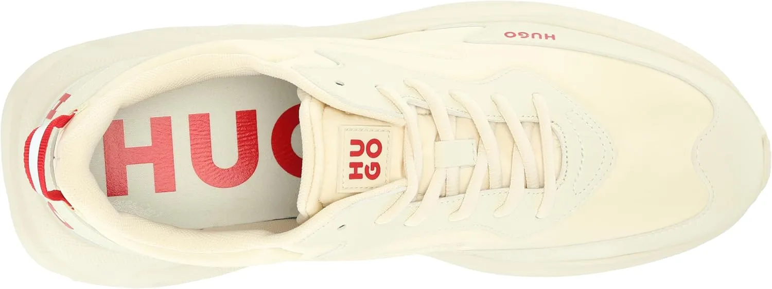 HUGO Women's Running Style Sneakers with Thick Rubber Sole