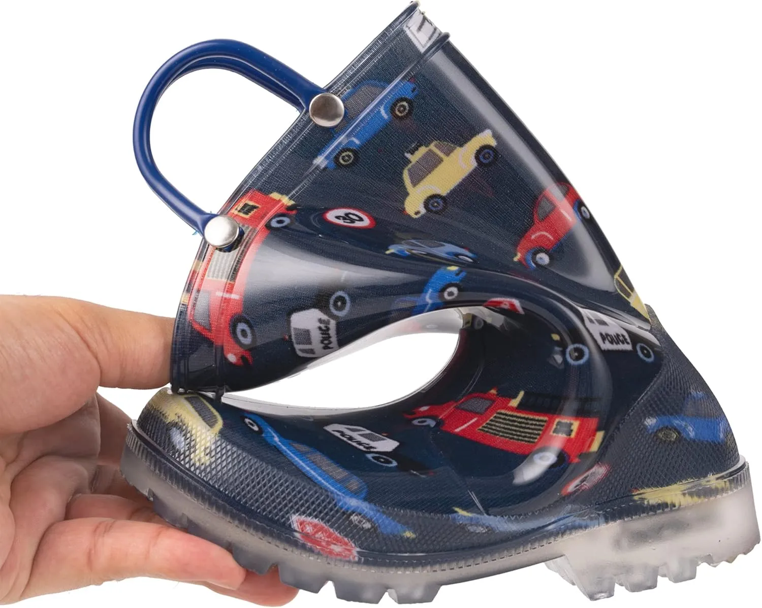HugRain Light Up Rain Boots for Little Kids