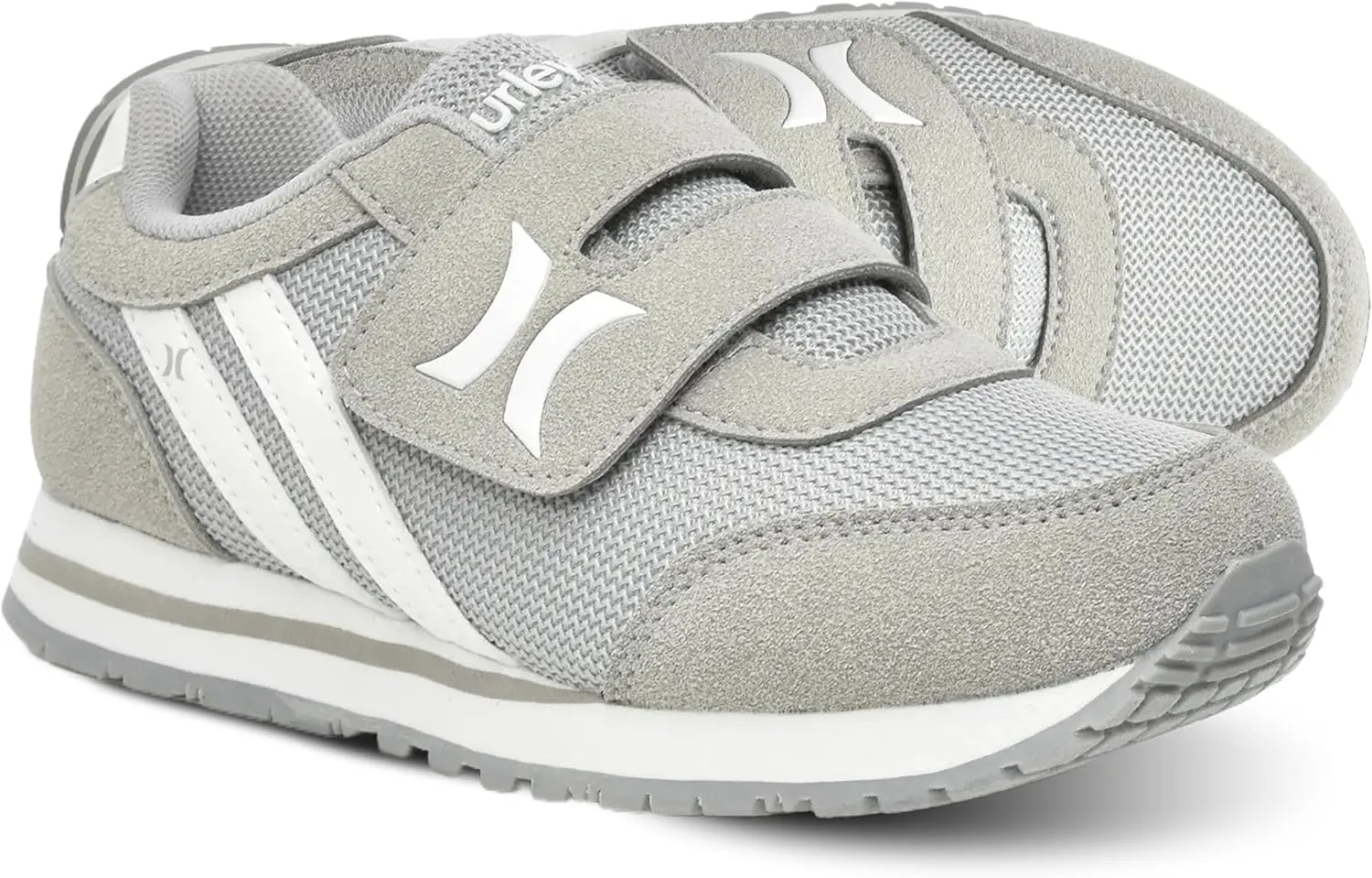 Hurley Kid's Knox Walking Sneakers - Kid's Runner Shoes with Hook & Loop Closure for Easy Wear, Lightweight Running & Walking Shoes for Boys & Girls, Toddler Kid's Sneaker Shoes