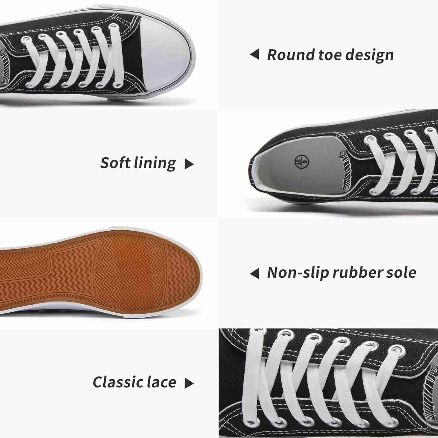 Iarus Womens Canvas Shoes Low top Sneakers for Womens Fashion Casual Shoes Walking Comfortable Shoes