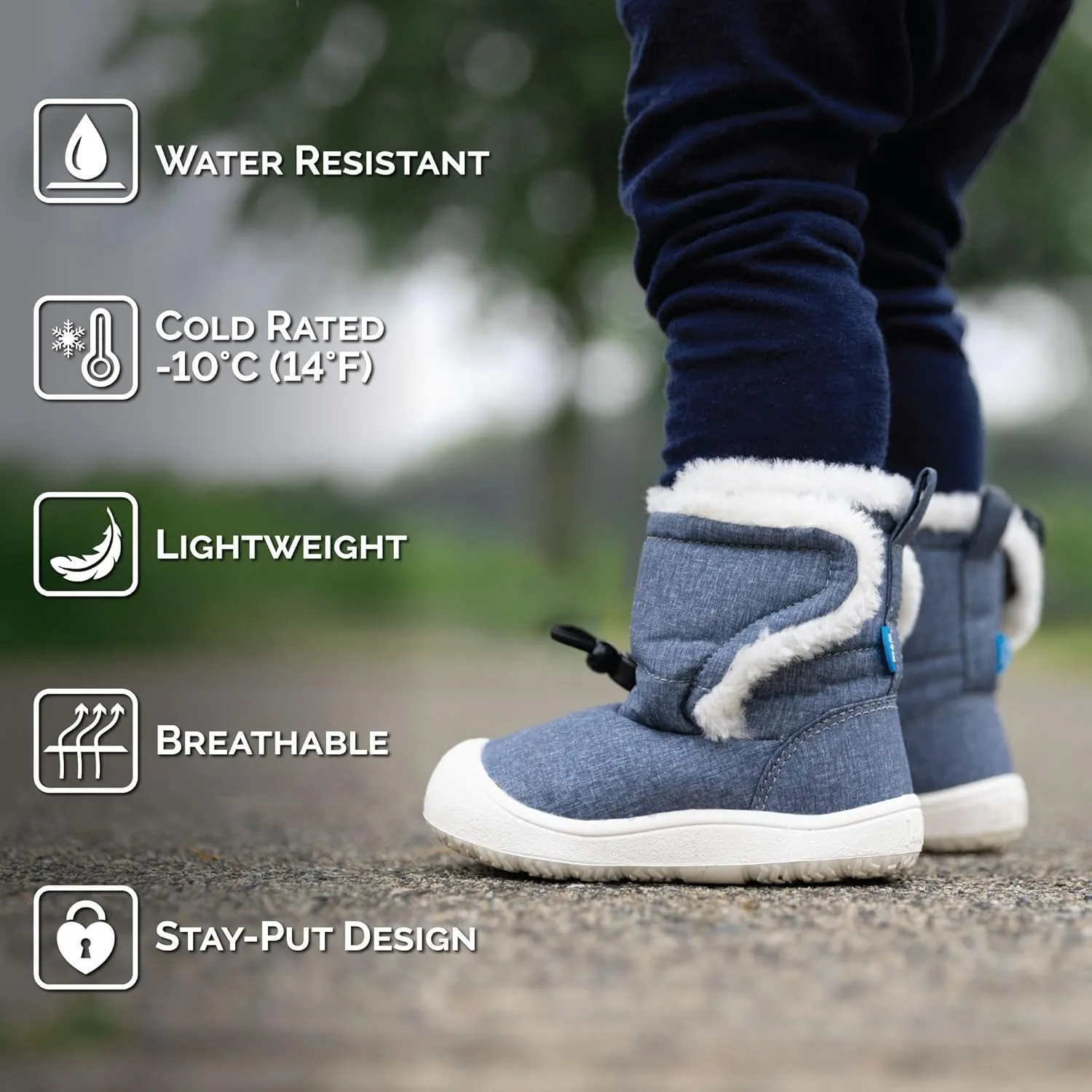 JAN & JUL Water Resistant Stay-On Winter Trail Boots for Toddler and Baby