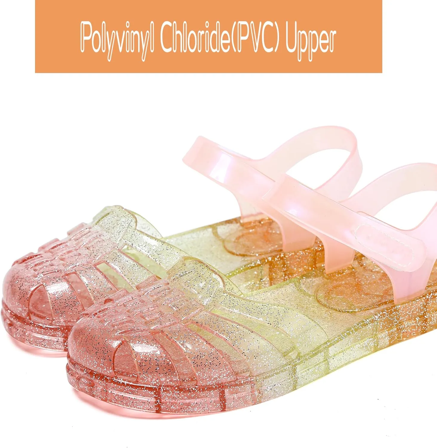 Jelly Sandals Girls Soft Sole Princess Costume Summer Dress Sandals Closed Toe Comfortable for Toddler Little Kid Big Kid