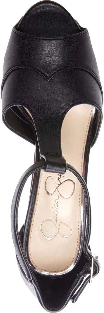 Jessica Simpson Womens Dany 3 Floral Heeled Platform Sandals