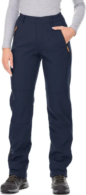 Jessie Kidden Women's Waterproof Pants Hiking Ski Snow Fish Fleece Lined Insulated Outdoor Golf Travel Pant