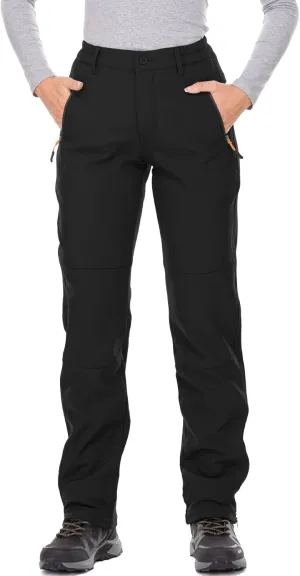 Jessie Kidden Women's Waterproof Pants Hiking Ski Snow Fish Fleece Lined Insulated Outdoor Golf Travel Pant