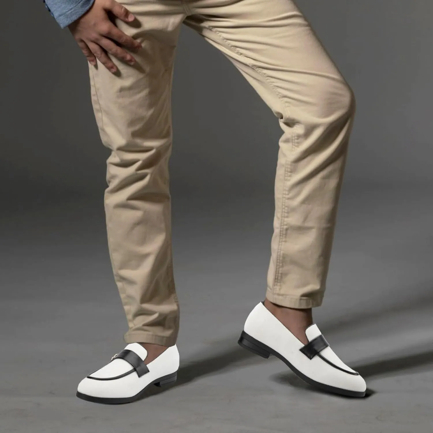 JITAI Boys Dress Loafers for Weddings & School, Breathable Slip-On Leather Tuxedo Shoes, Toddler to Preteen