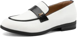 JITAI Boys Dress Loafers for Weddings & School, Breathable Slip-On Leather Tuxedo Shoes, Toddler to Preteen