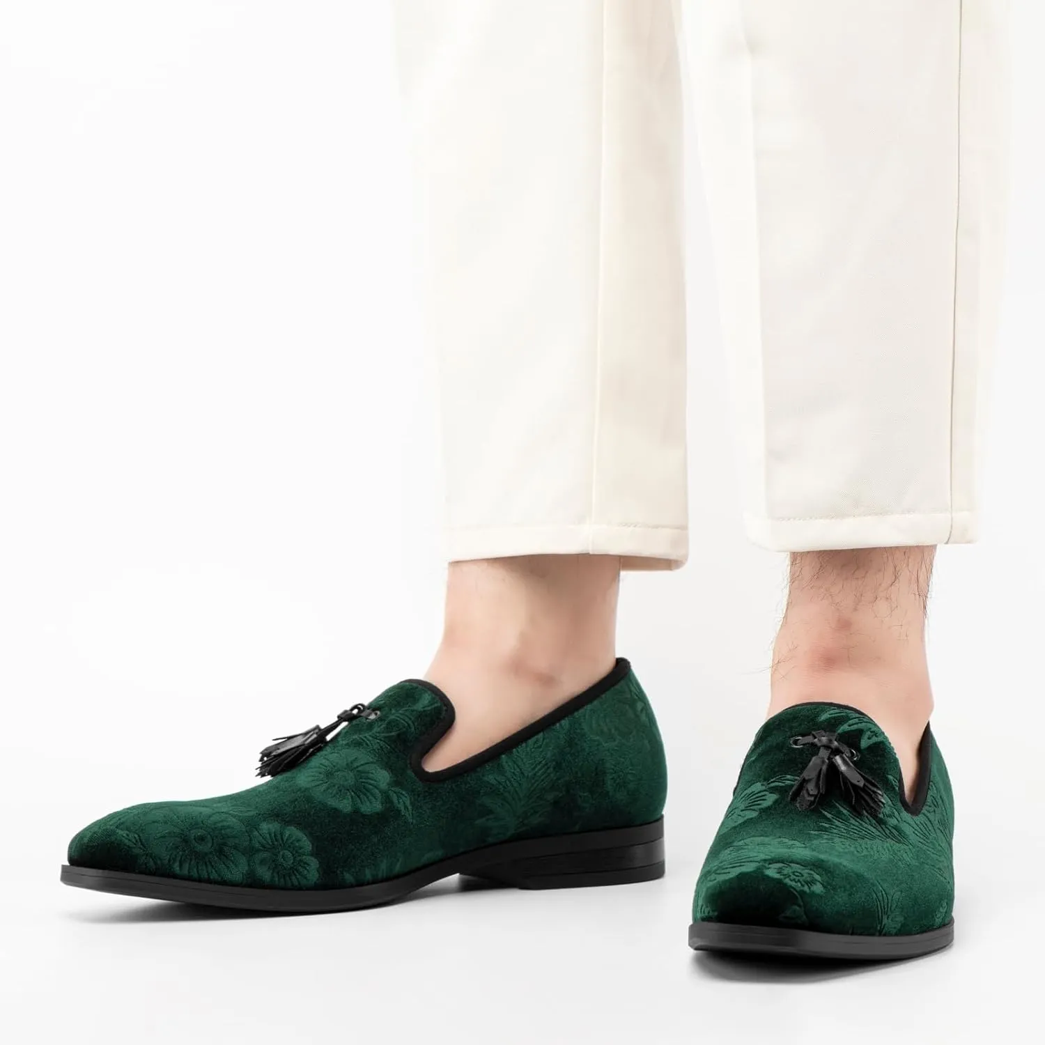 JITAI Men's Fashion Loafers Wedding Shoes Loafers for Men Party Shoes