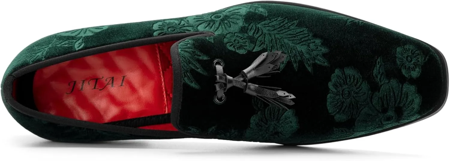 JITAI Men's Fashion Loafers Wedding Shoes Loafers for Men Party Shoes