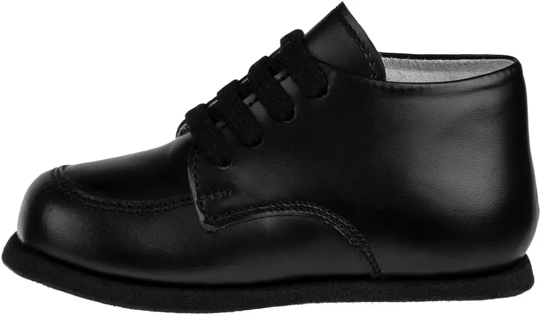 Josmo Baby Boy Girl Oxford Dress Shoes Leather Loafers Soft Sole Wedding Toddler Baby Walking Shoes Size 2-5 Infant