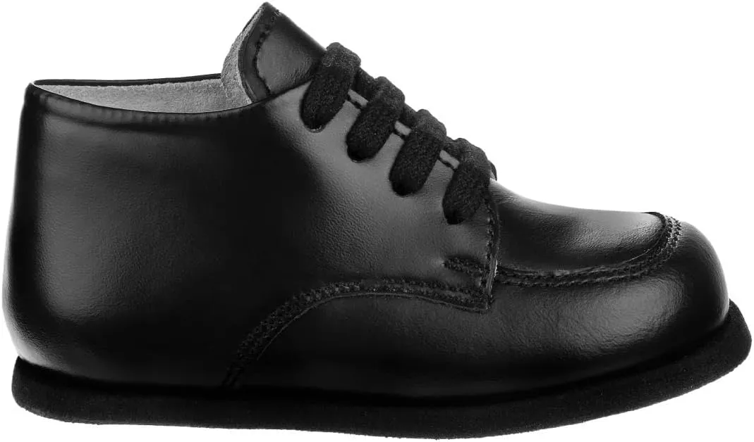 Josmo Baby Boy Girl Oxford Dress Shoes Leather Loafers Soft Sole Wedding Toddler Baby Walking Shoes Size 2-5 Infant