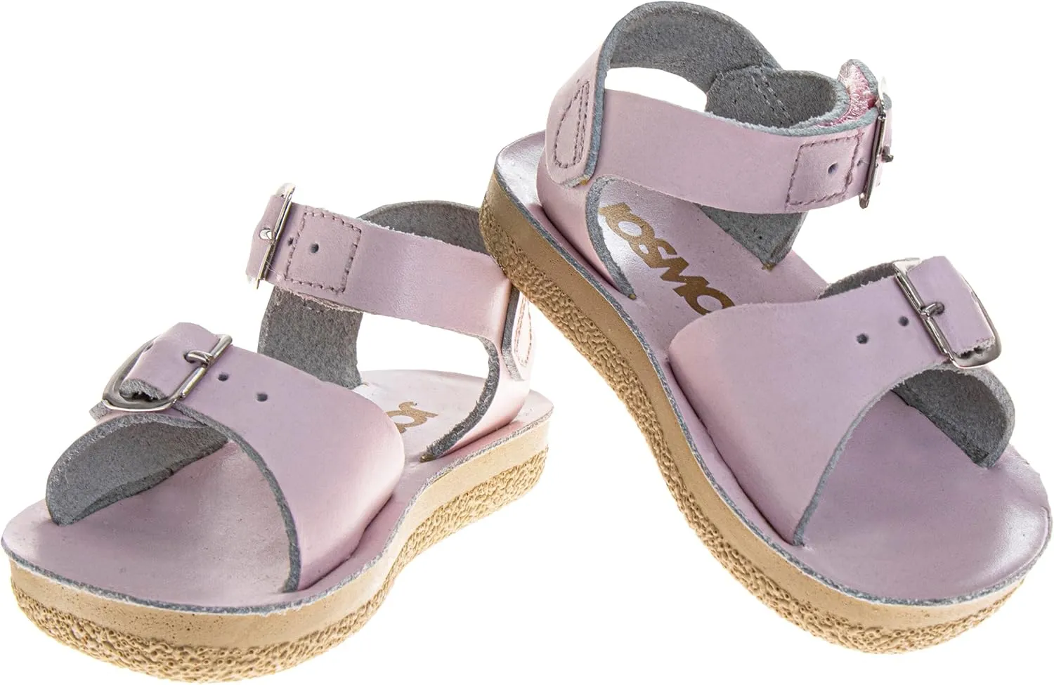 Josmo Girls Sandals Buckle Open Toe Summer Beach Wedding Shoes for Kids (sizes 6-10 Toddler / 11-12 Little Kid)
