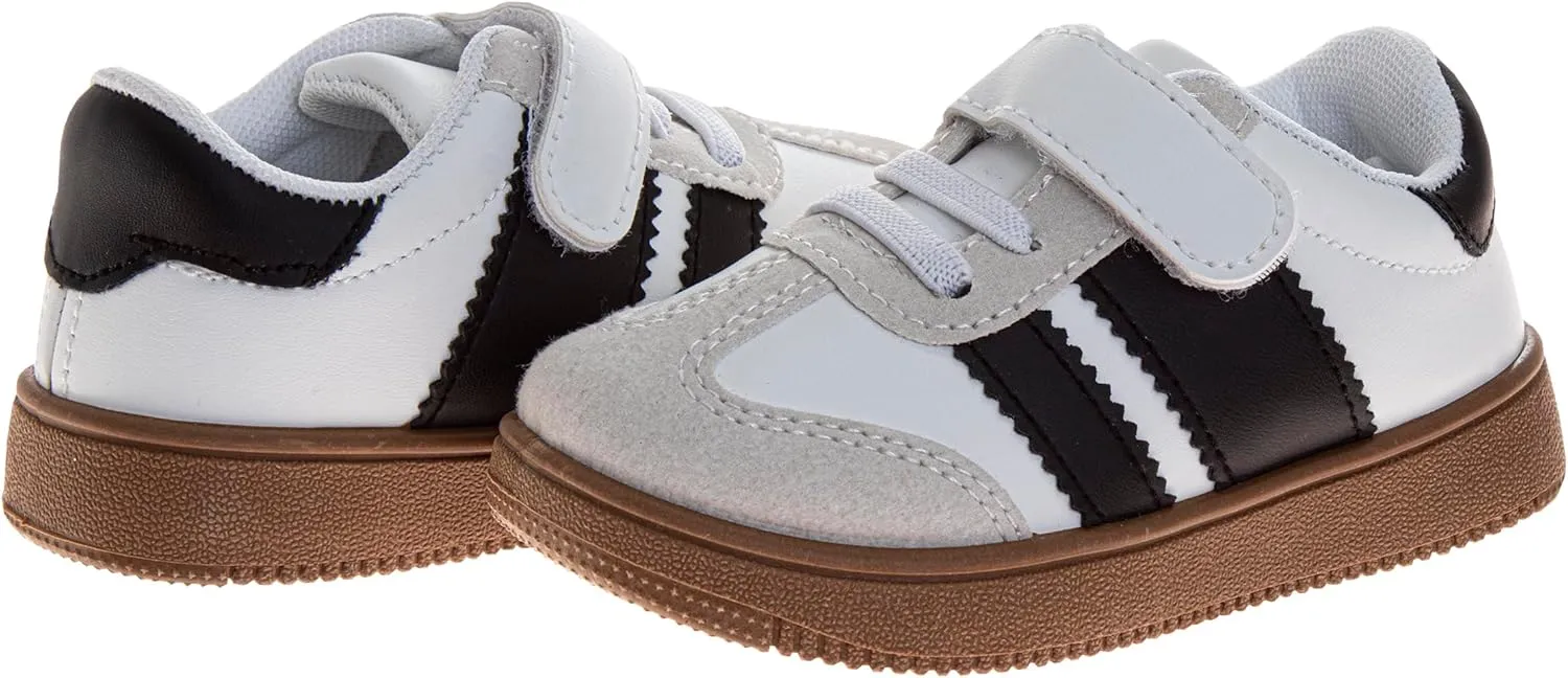 Josmo Kids Casual Sneaker for Girls and Boys - Lightweight Strap Closure Lace Up Shoes Tennis Running Athletic Sneakers (Sizes 5-10 Toddlers)