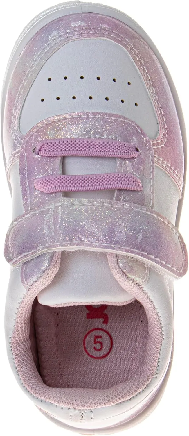 Josmo Kids Casual Sneaker for Girls and Boys - Lightweight Strap Closure Lace Up Shoes Tennis Running Athletic Sneakers (Sizes 5-10 Toddlers)