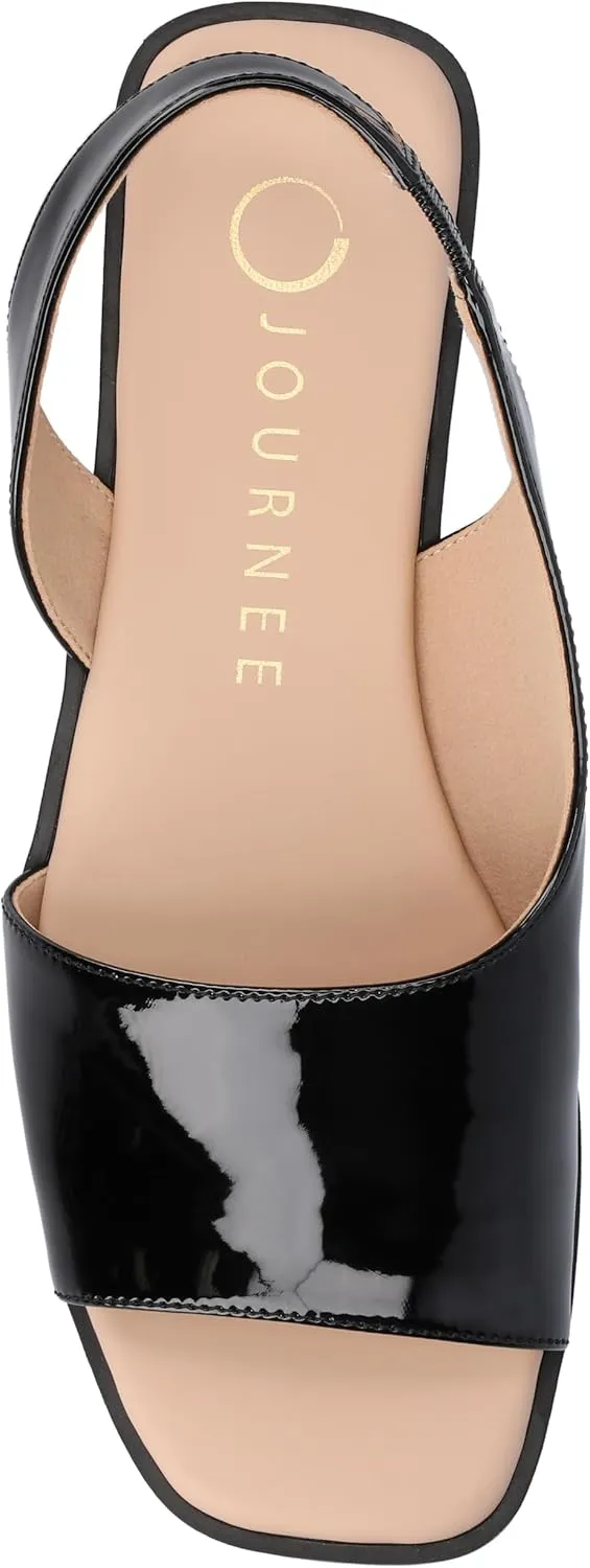 Journee Collection Women's Brinsley Slingback Flat Sandals
