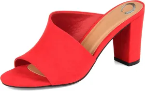 Journee Womens Allea Tru Comfort Foam D'Orsay Block Heel Dress Sandals