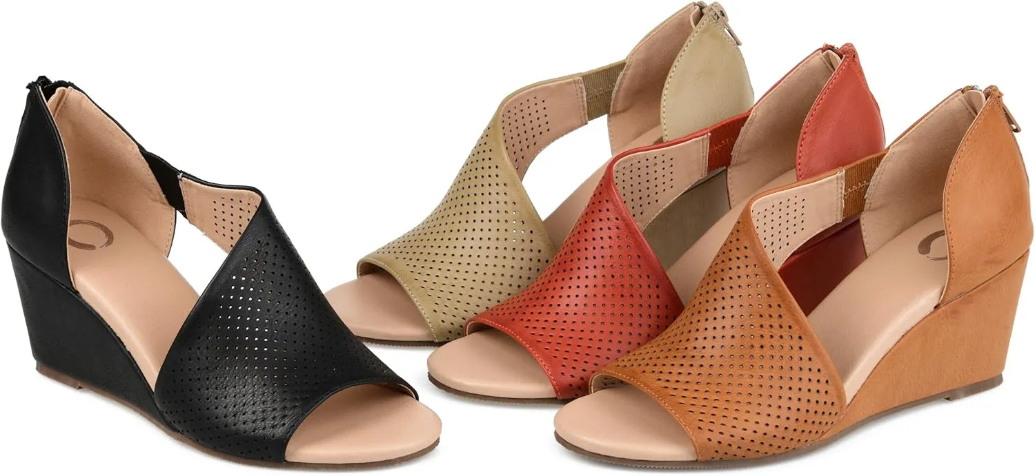 Journee Women's Comfort Foam Aretha Wedge Sandals