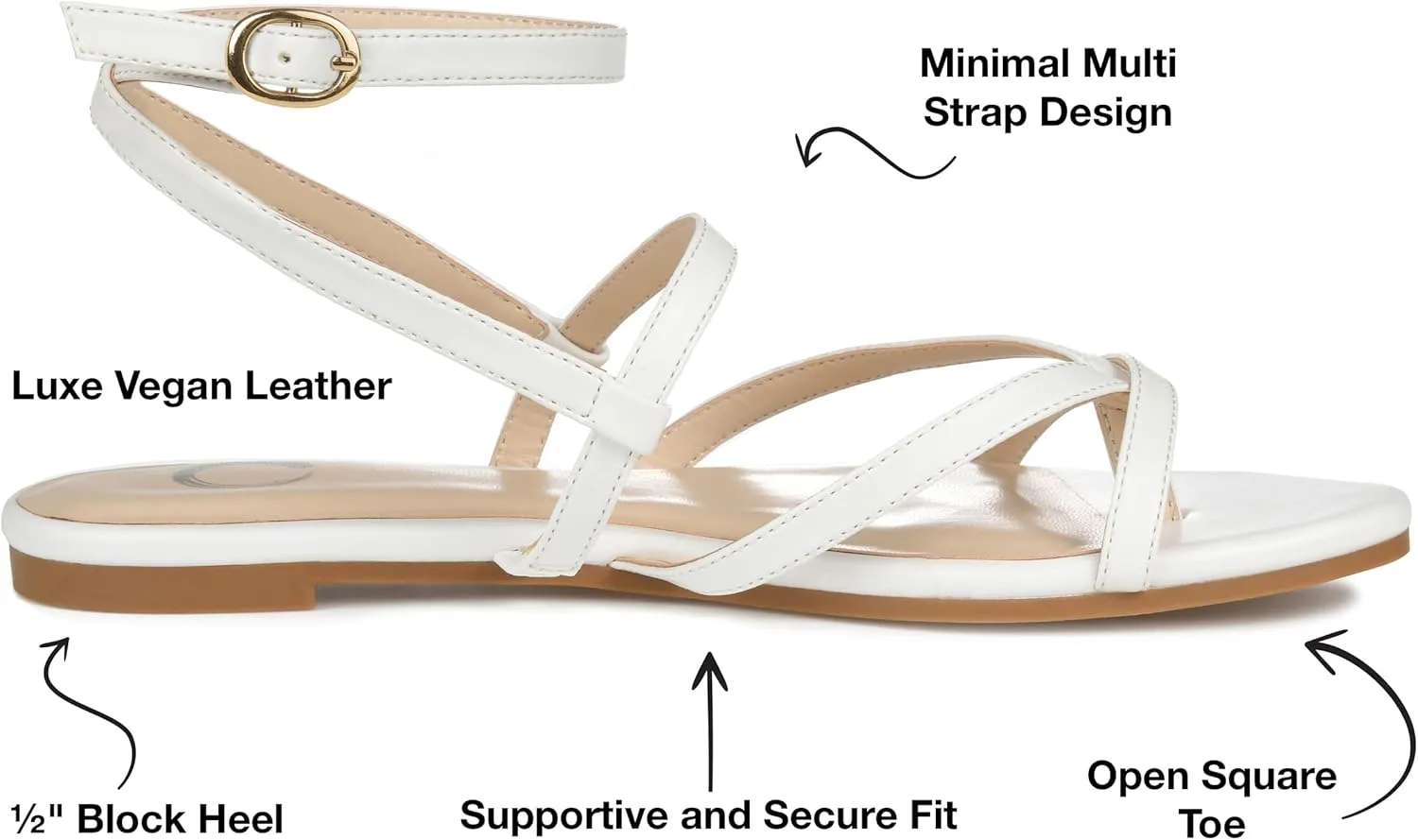 Journee Women's Serissa Flat Sandals