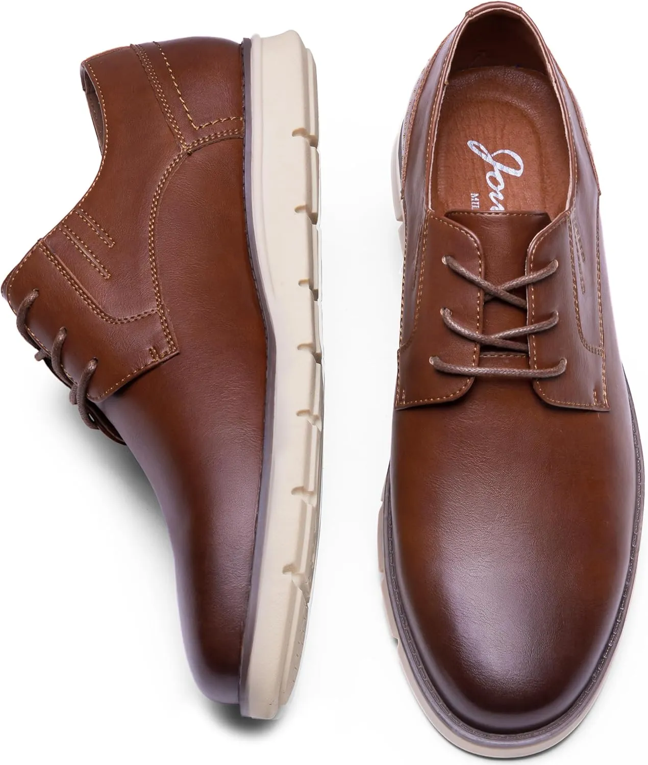 Jousen Mens Casual Shoes Simple Comfortable Casual Dress Shoes for Men