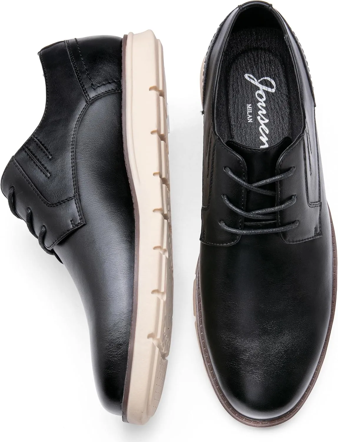 Jousen Mens Casual Shoes Simple Comfortable Casual Dress Shoes for Men