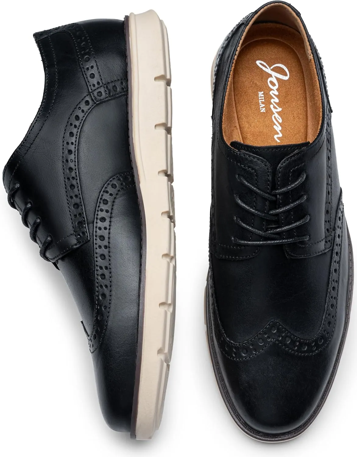 Jousen Mens Casual Shoes Simple Comfortable Casual Dress Shoes for Men