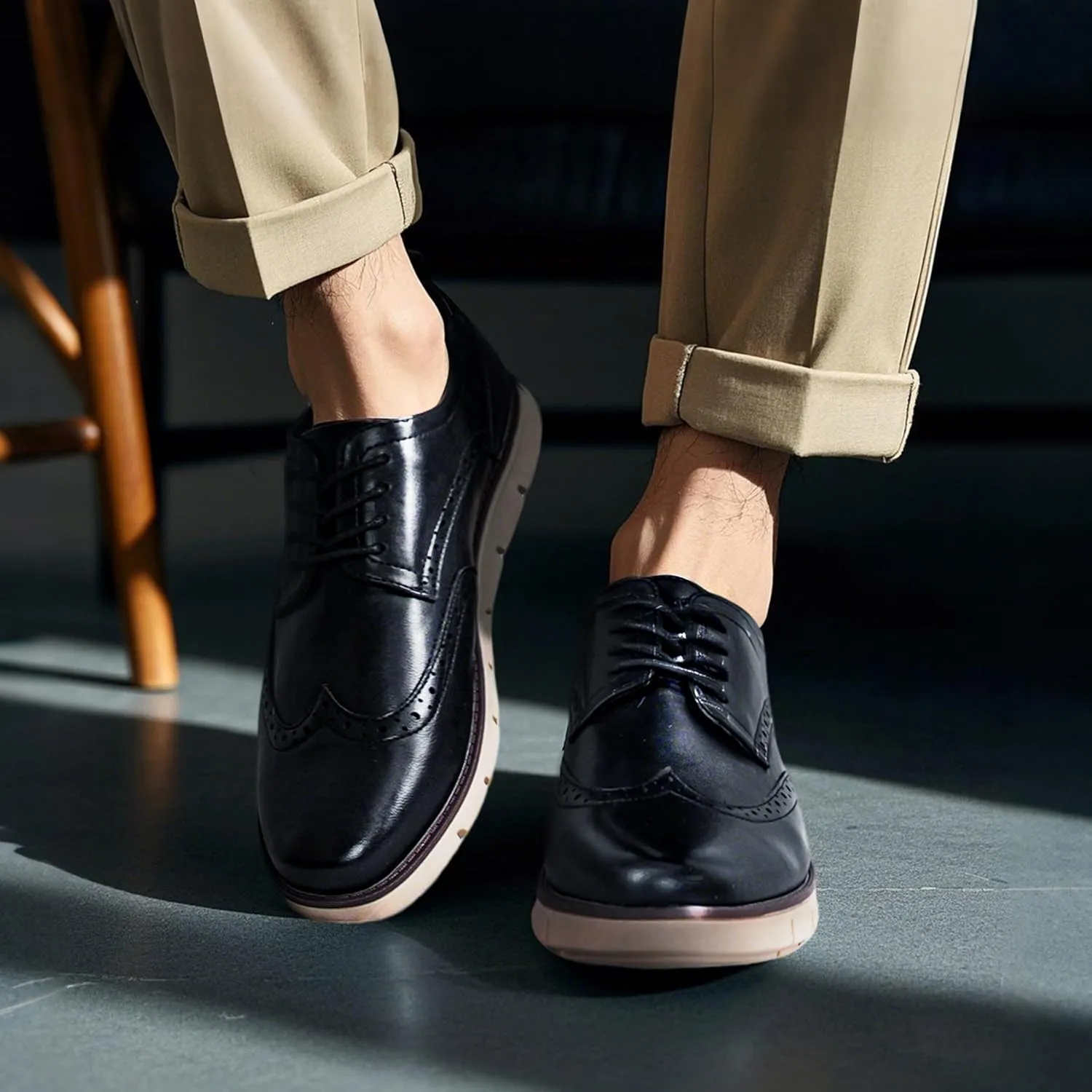 Jousen Mens Casual Shoes Simple Comfortable Casual Dress Shoes for Men