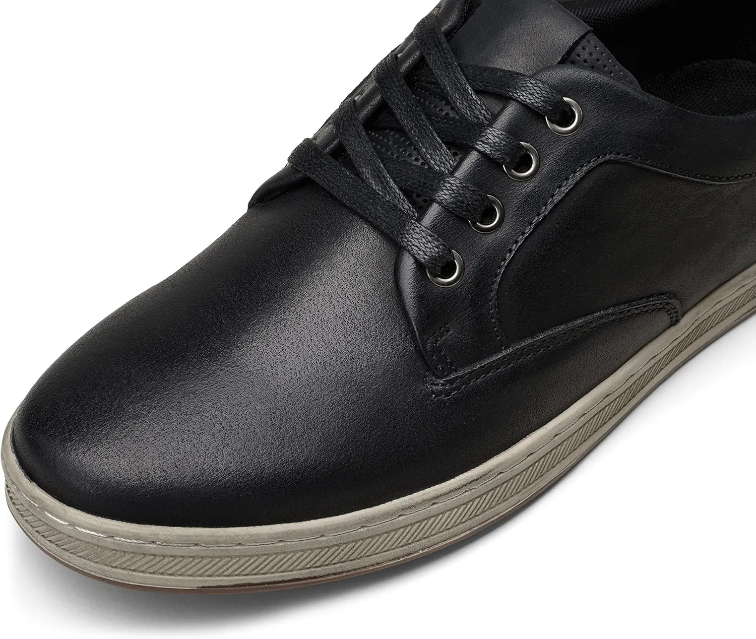 Jousen Men's Fashion Sneakers Leather Retro Casual Shoes for Men Breathable Dress Mens Sneakers