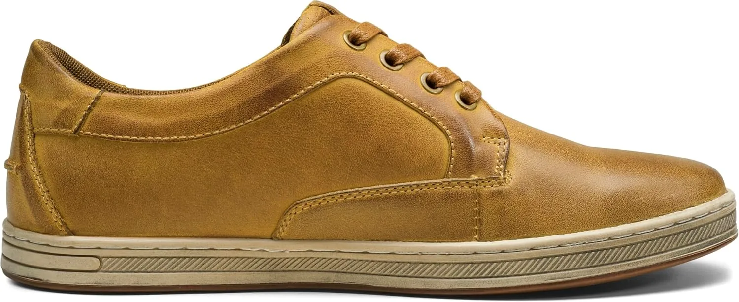 Jousen Men's Fashion Sneakers Leather Retro Casual Shoes for Men Breathable Dress Mens Sneakers