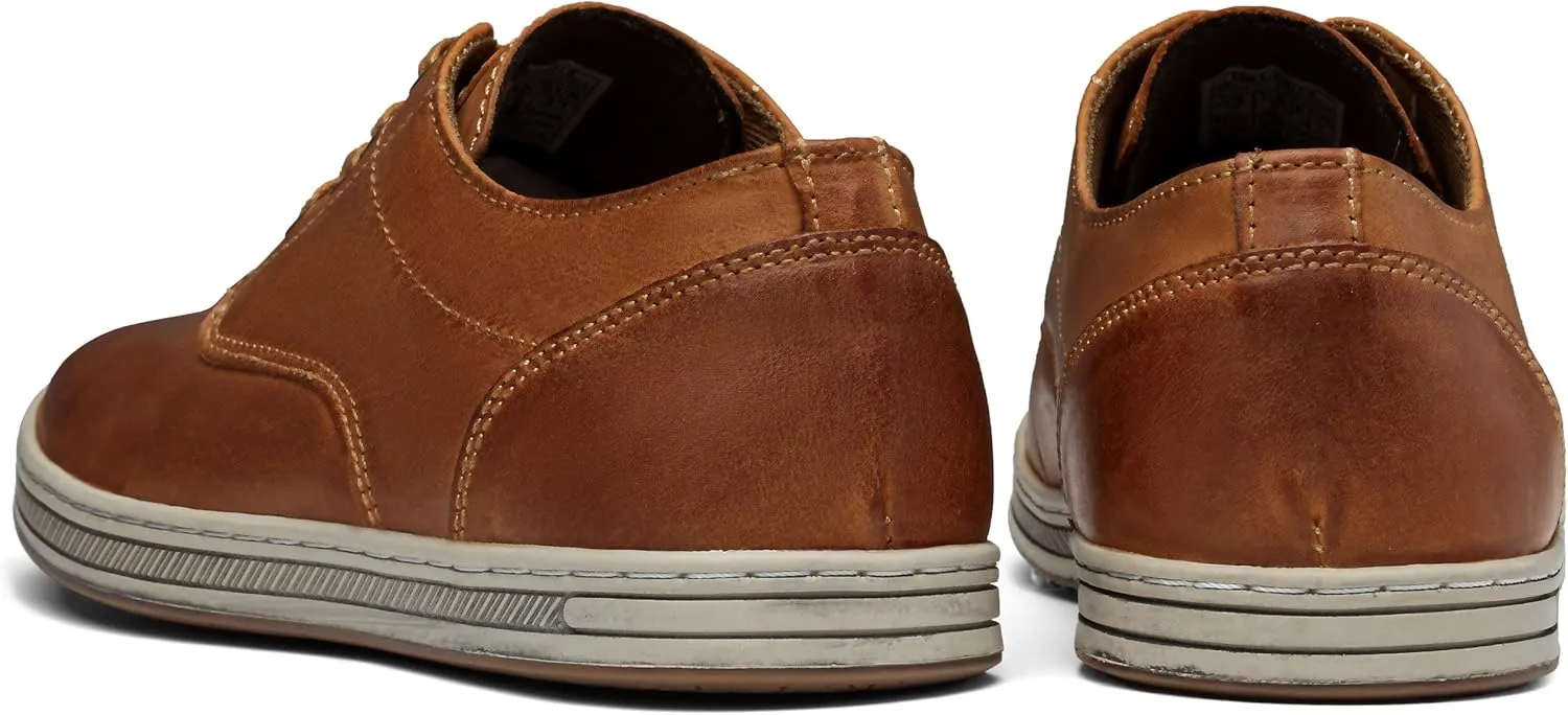 Jousen Men's Fashion Sneakers Leather Retro Casual Shoes for Men Breathable Dress Mens Sneakers