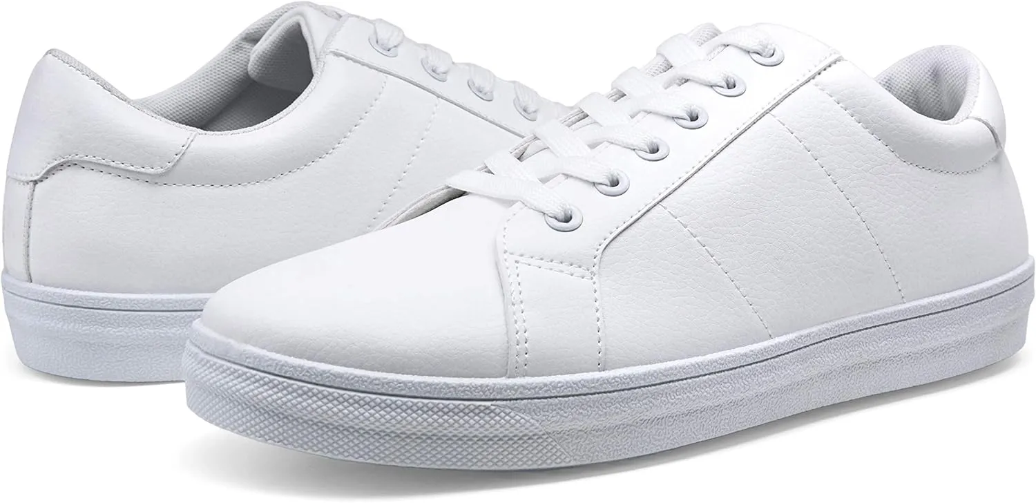 Jousen Men's Fashion Sneakers White Shoes for Men Casual Breathable Shoes