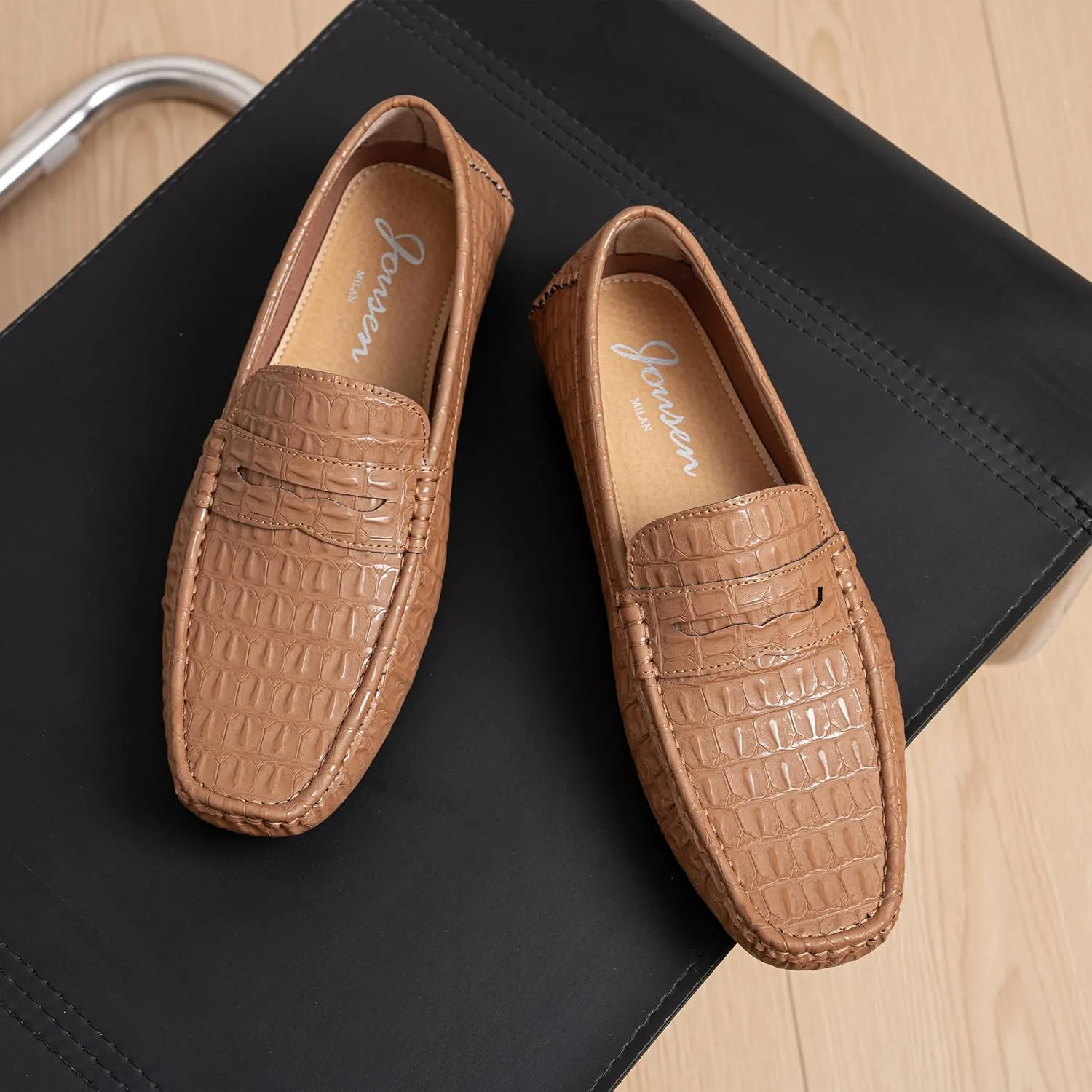 Jousen Men's Loafers Slip on Casual Shoes for Men Penny Loafer Driving Shoe
