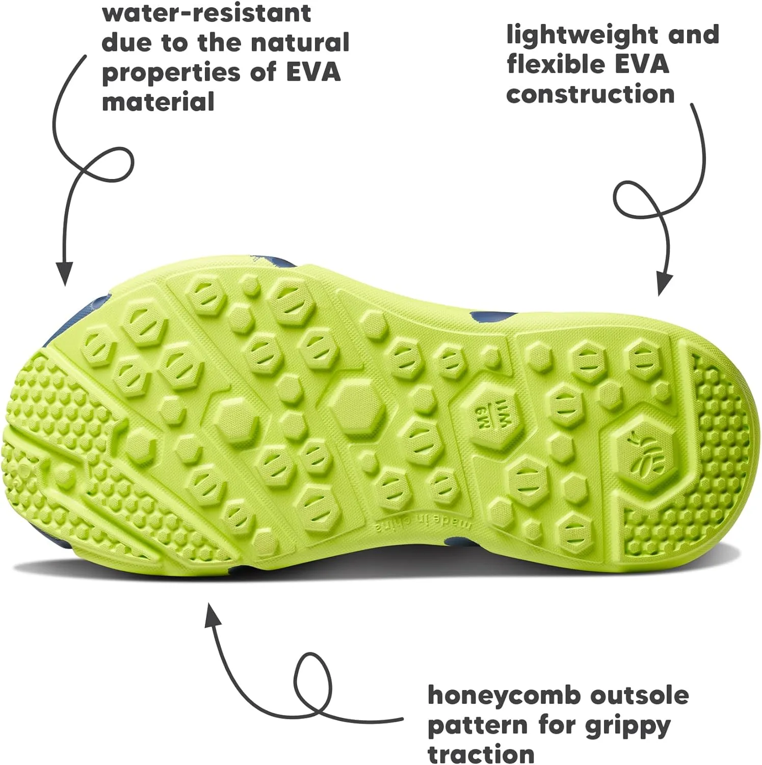 Joybees Men's Trekking Clog - Rubber Garden Clogs for Men, Outdoor Sport Sandals, Foam Water & Sand Shoes with Arch Support for Work, Waterproof