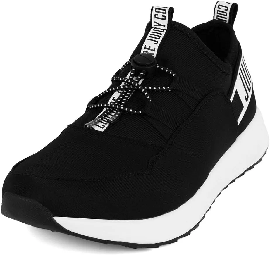 Juicy Couture Women's Slip-On Sneakers – Fashion Tennis Shoes with Bungee Closure, Comfortable & Casual for Everyday Walking