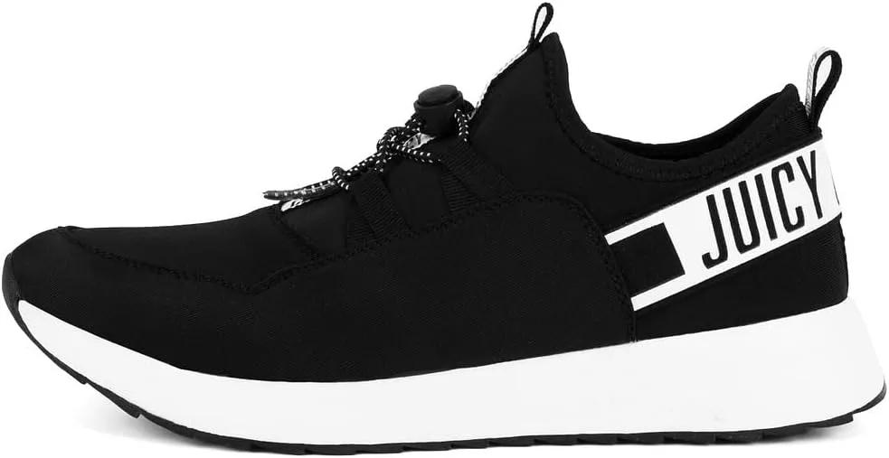 Juicy Couture Women's Slip-On Sneakers – Fashion Tennis Shoes with Bungee Closure, Comfortable & Casual for Everyday Walking