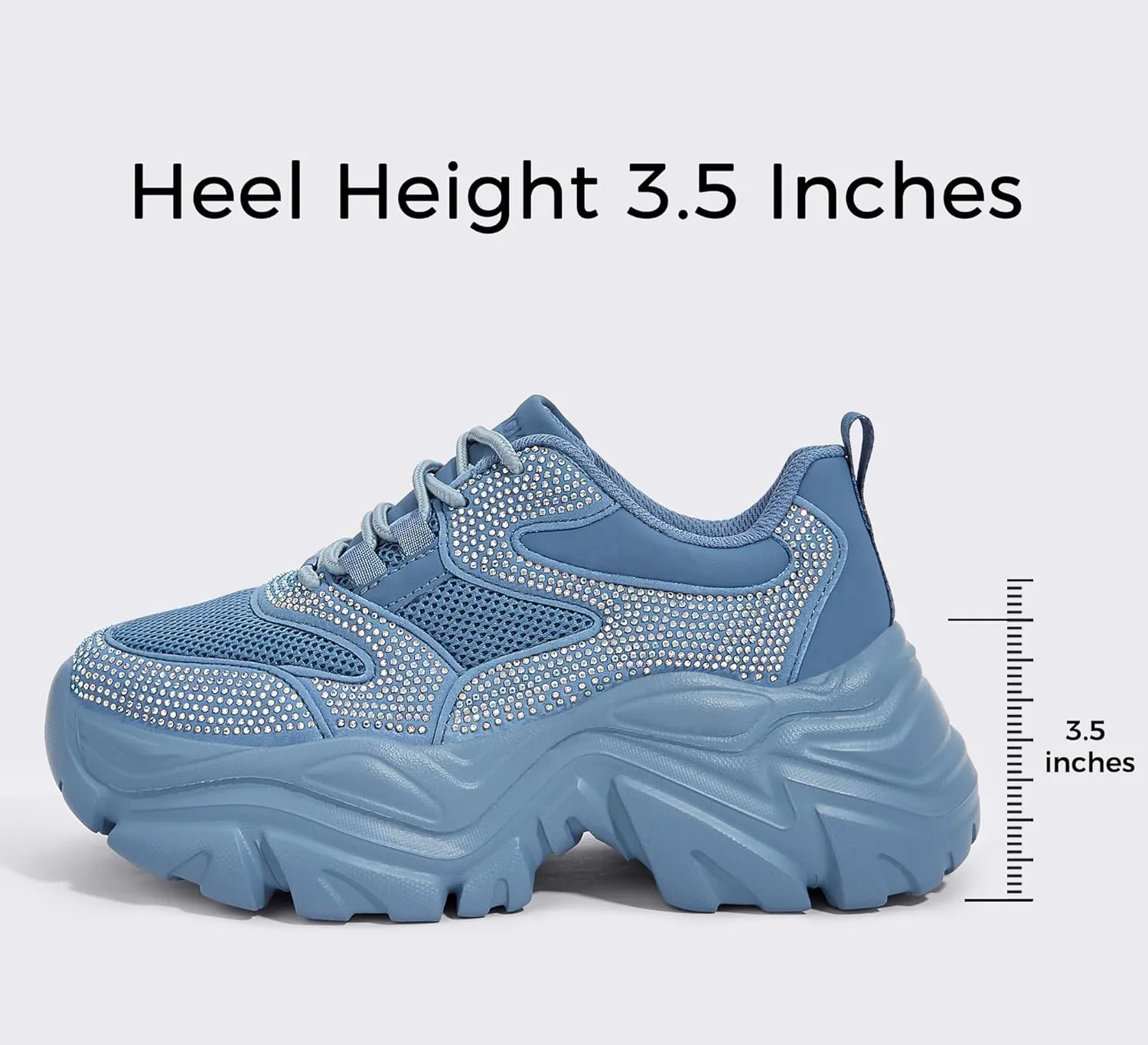 K KIP WOK Chunky Sneakers for Women Fashion Platform White Leather Casual Dad Shoes Comfortable Wedge Walking Sport Sneakers