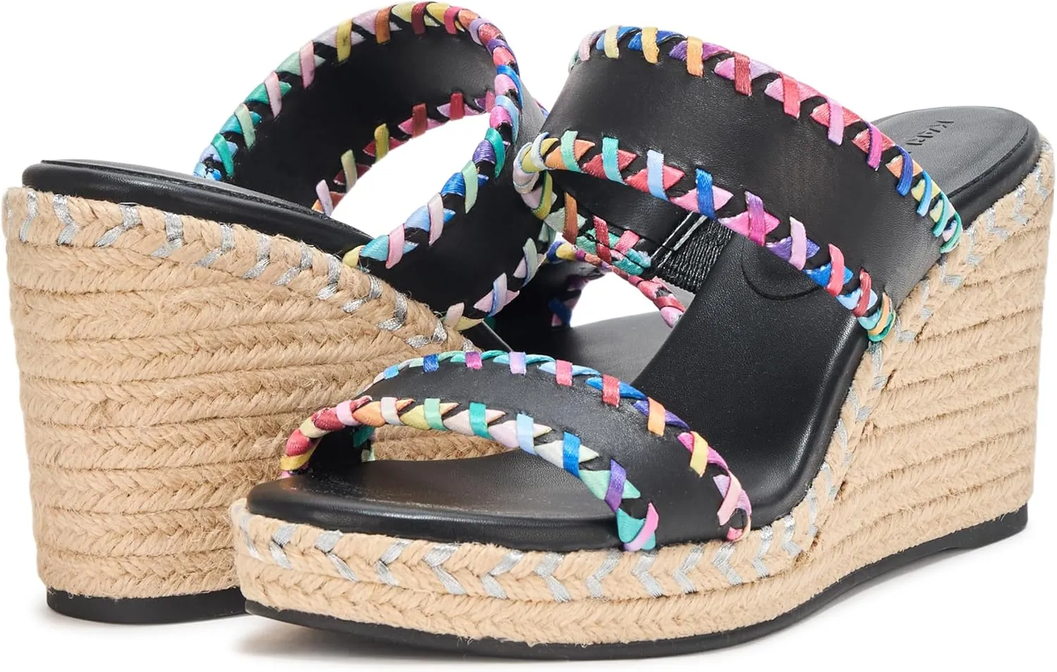 Karl Lagerfeld Paris Women's Everyday Cushioned Insole Cybil-Ankle Strap Sandal Wedge