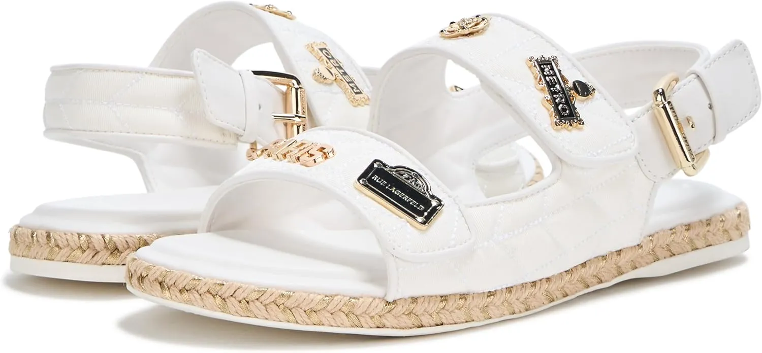 Karl Lagerfeld Paris Women's Everyday Cushioned Insole Hazlet-Flat Slide Sandal